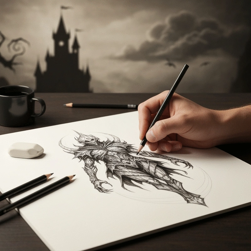 5 Common Mistakes Beginners Make When Drawing Dark Fantasy Characters